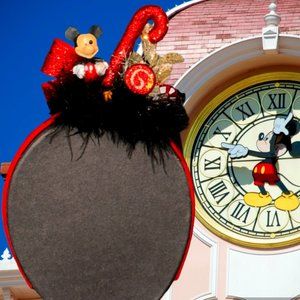 Christmas Headband, Mickey Mouse Hair Accessory, Disney Inspired Gift, Holiday